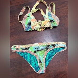 Maaji Green and Blue Nautical Bikini
